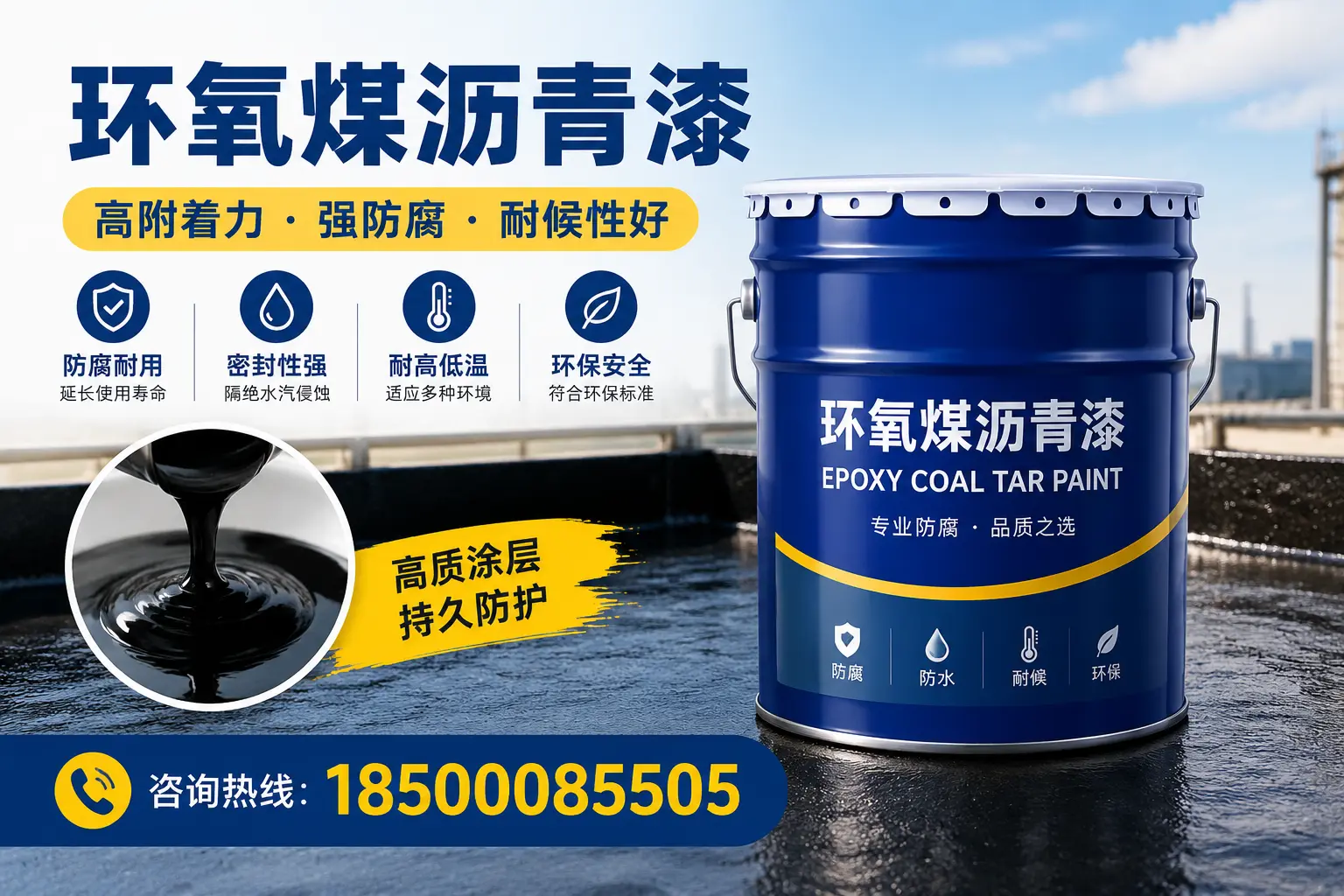 环氧煤沥青漆施工注意事项,确保黄石项目顺利进行